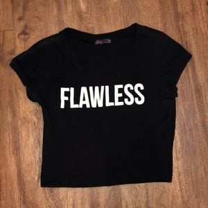 FLAWLESS Cropped T-Shirt !
